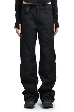 CONVERTIBLE MOTO PANTS / BLACK 