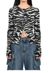CARDIGAN / WHT BLK