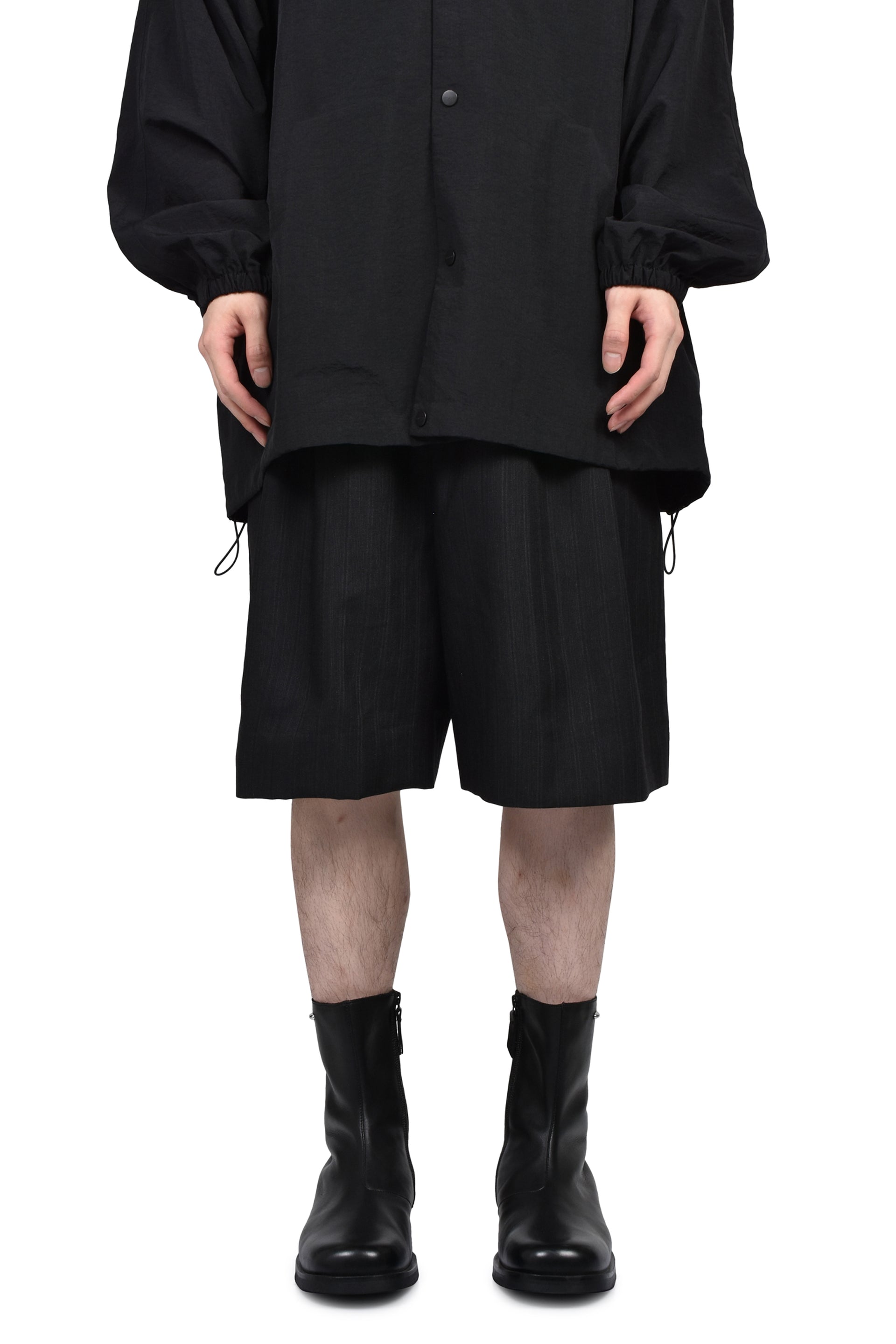 BAGGY SHORTS / BLK STRIPED