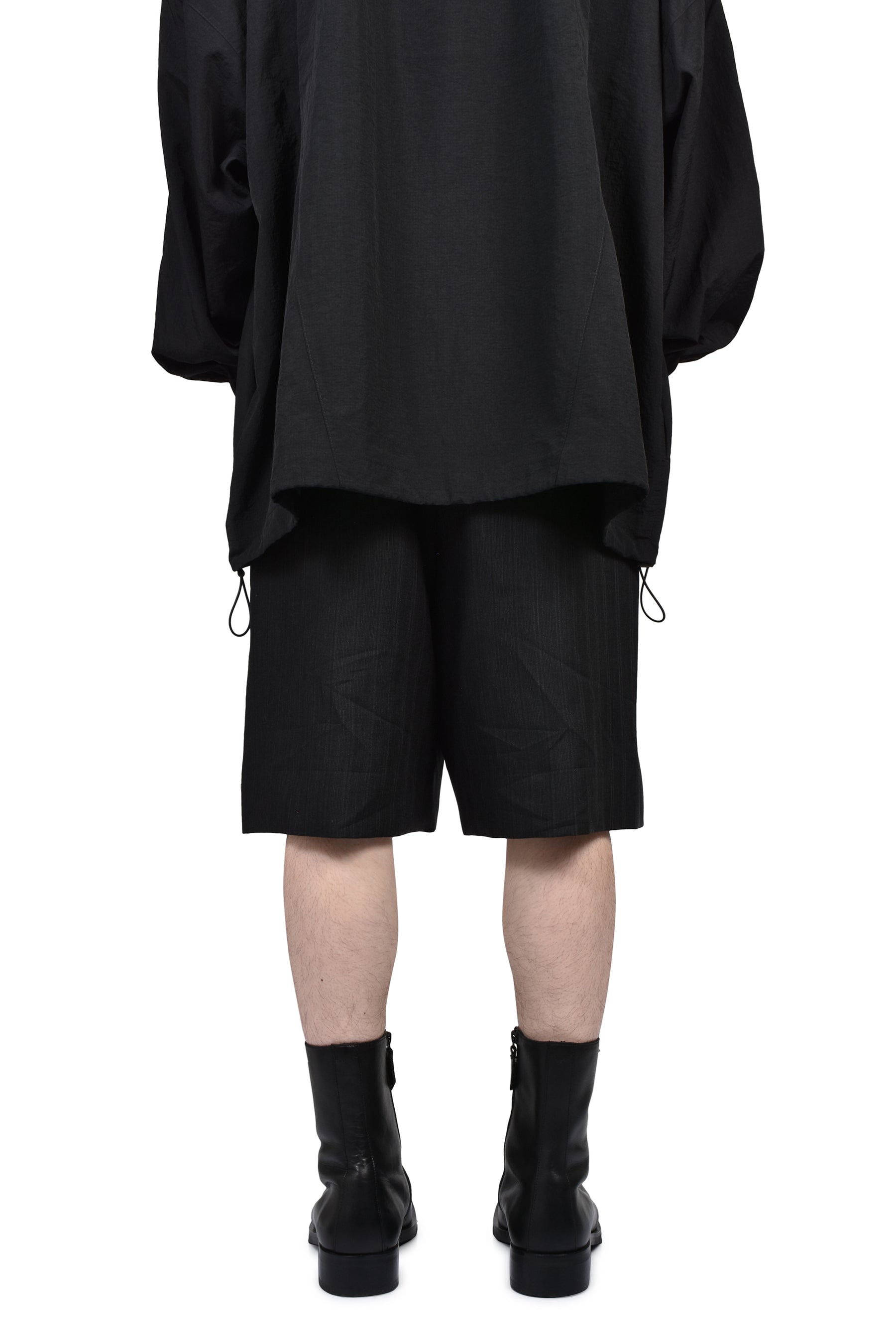 BAGGY SHORTS / BLK STRIPED
