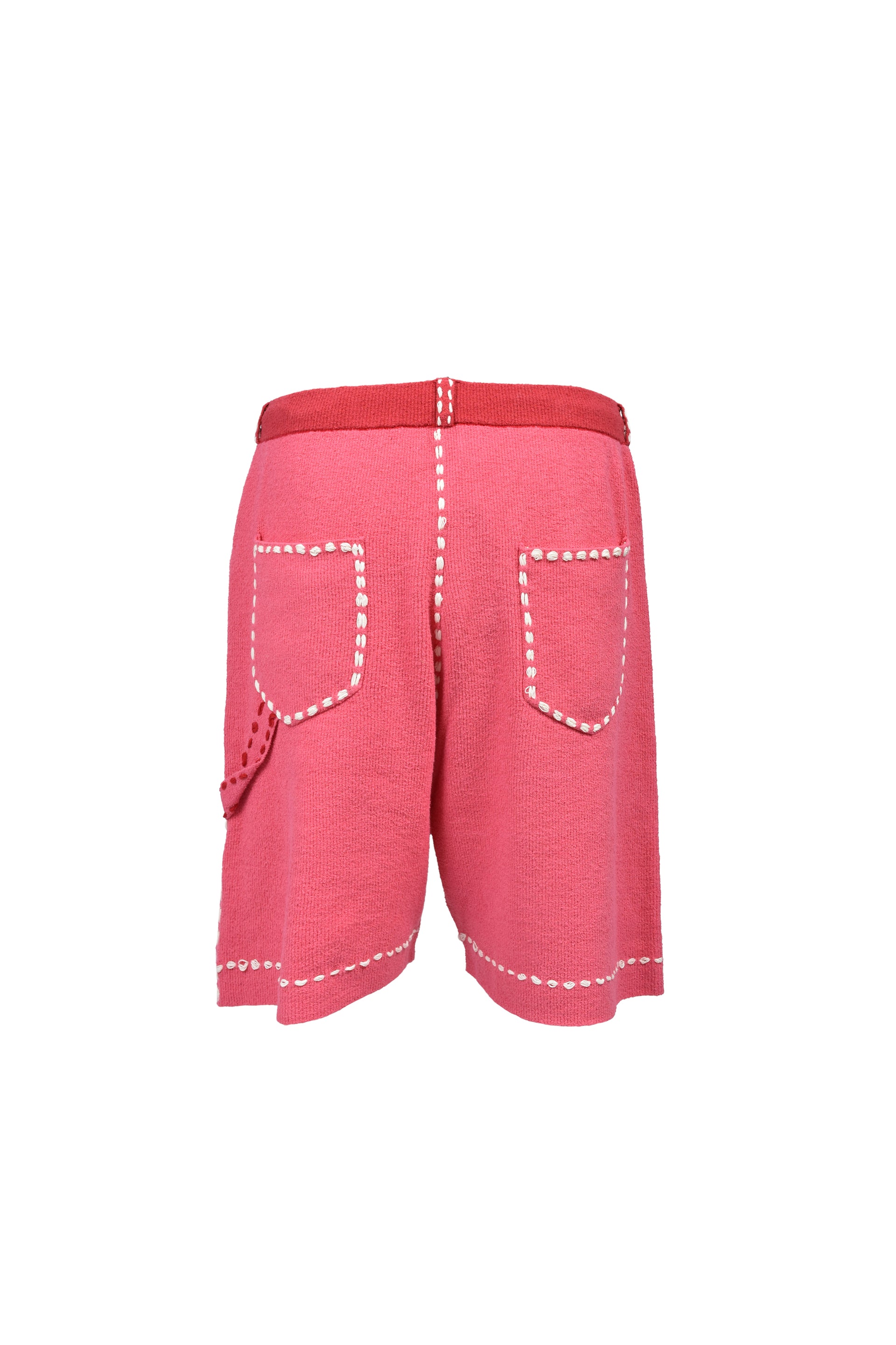 SUMMER PG1 DOUBLE KNEE SHORTS / RED x PINK