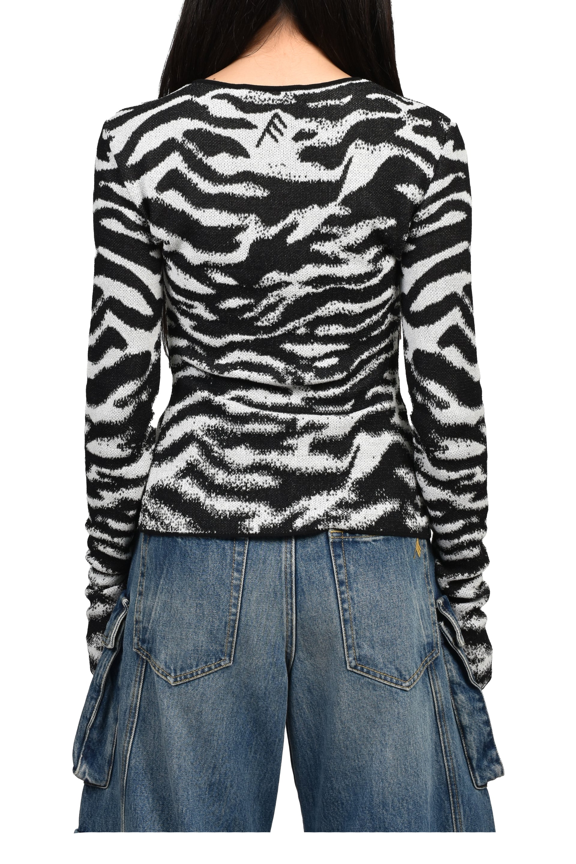 CARDIGAN / WHT BLK
