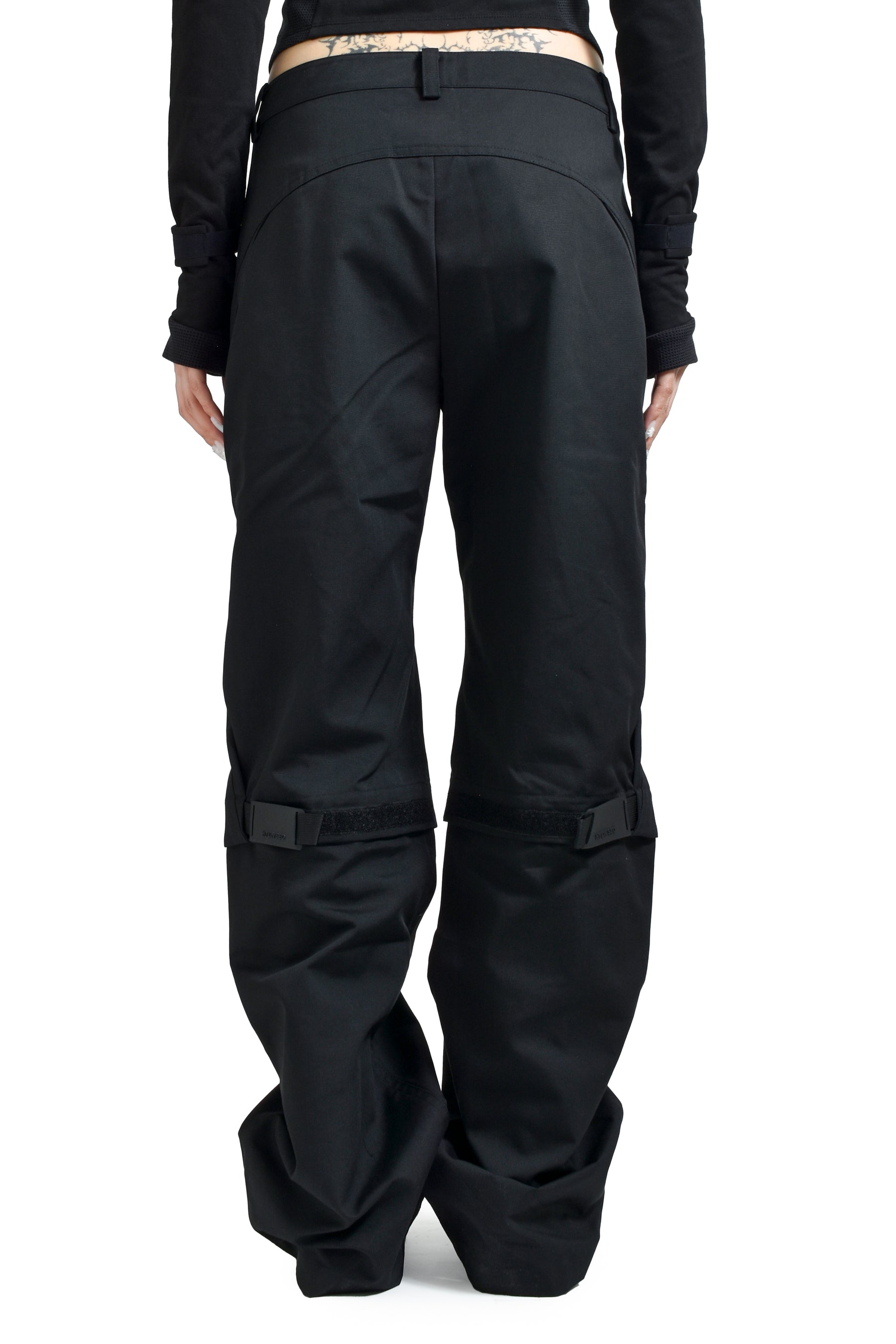 CONVERTIBLE MOTO PANTS / BLACK 