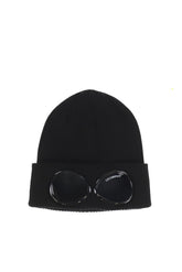 COTTON GOGGLE BEANIE / BLK