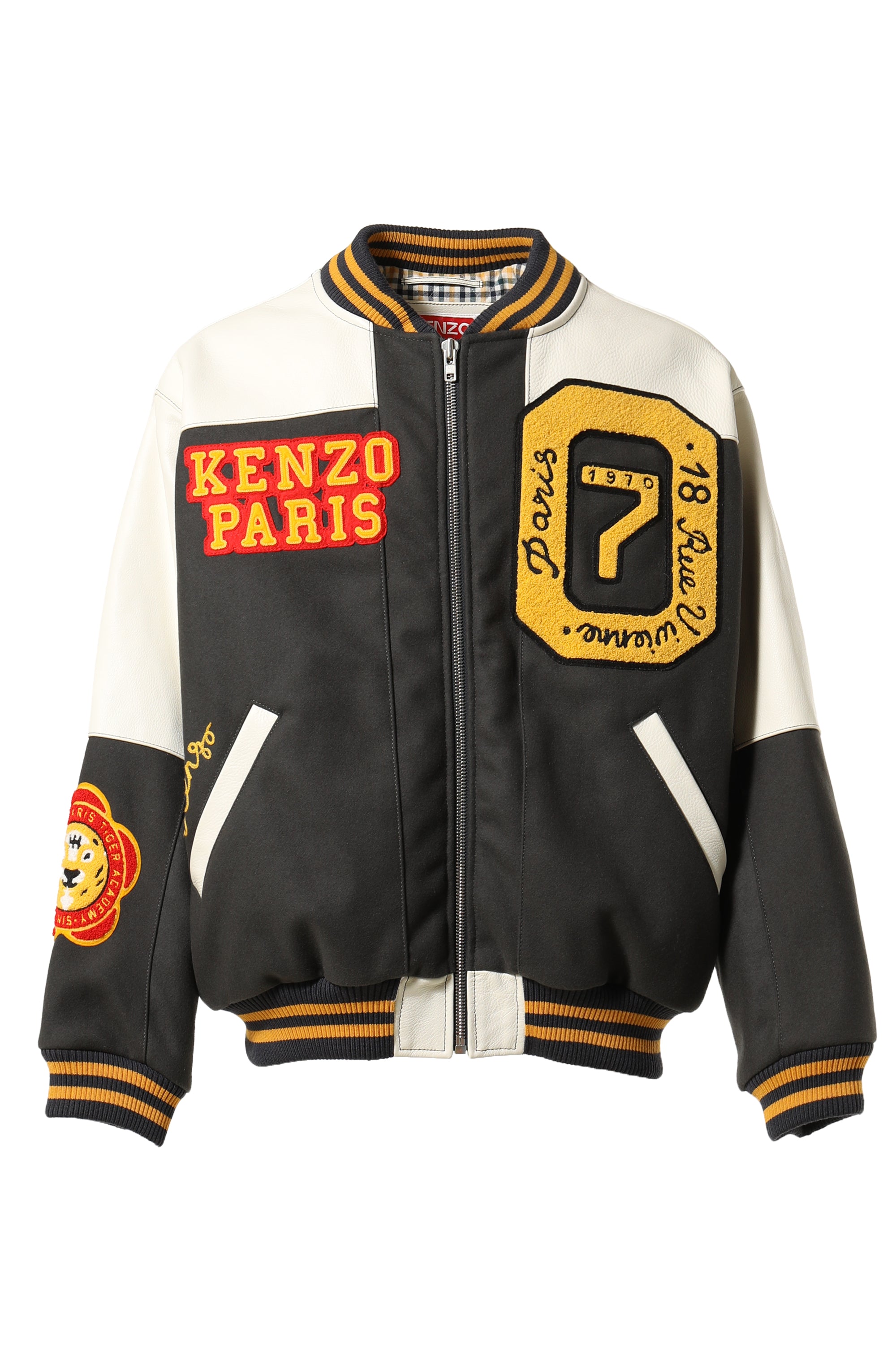 KENZO ケンゾー FW23 TIGER ACADEMY VARSITY JACKET / ANTHRACITE -NUBIAN