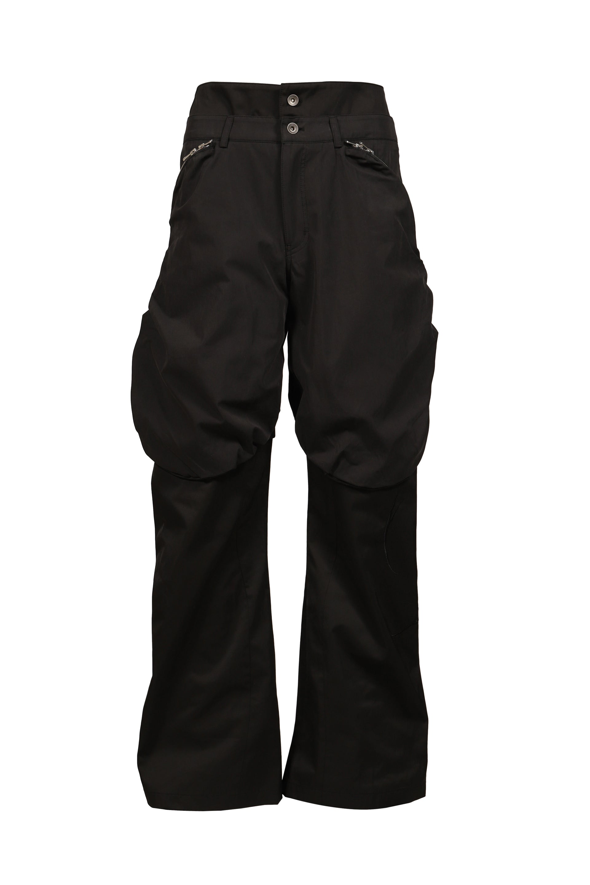 BOLSU DOUBLE LAYERED TROUSER / BLK/BLK