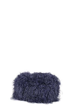 JUMBO NOOR MONGOLIAN POCHETTE / STEEL BLU
