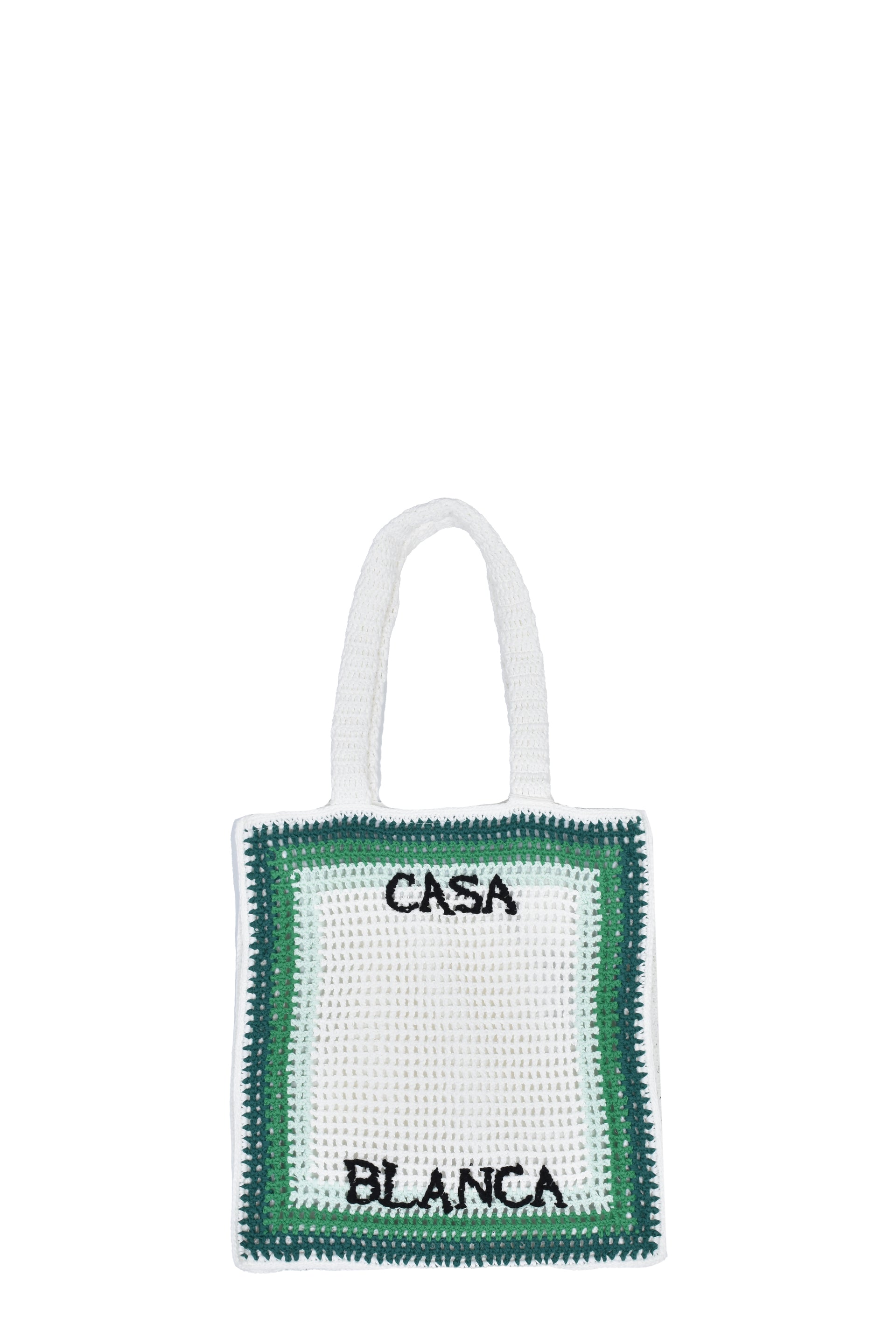 COTTON CROCHET BAG / GREEL/MULTI