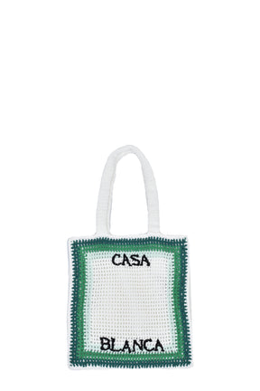Casablanca カサブランカ SS26 COTTON CROCHET BAG / GREEL/MULTI