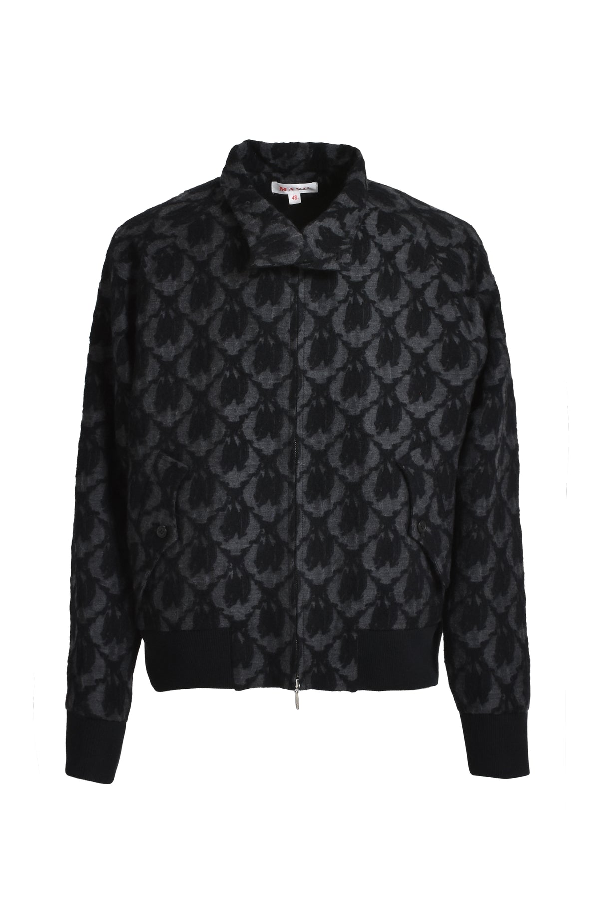 BAT JACQUARD DRIZZLER JACKET / BLK