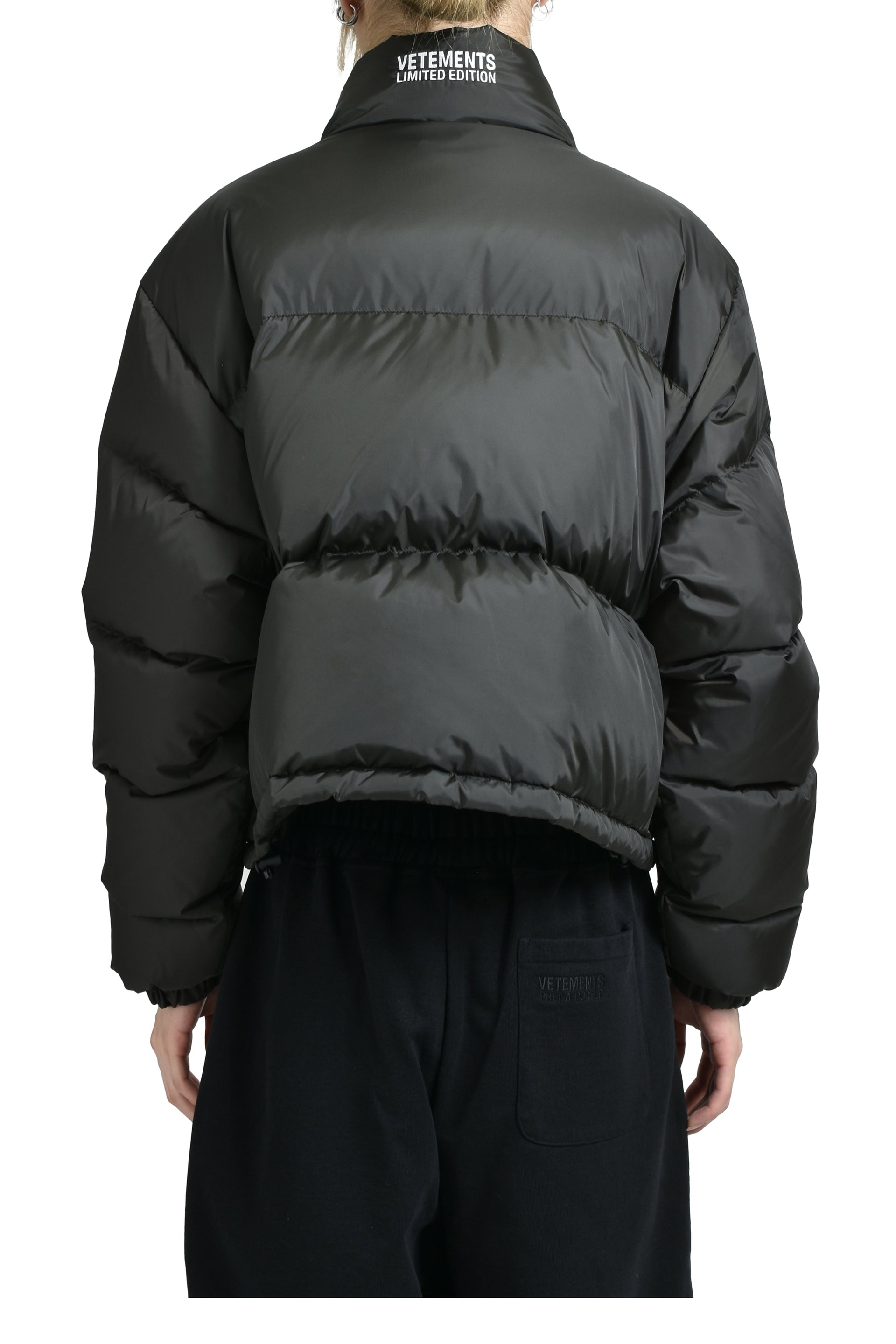 ICONIC BOXY PUFFER JACKET / BLK