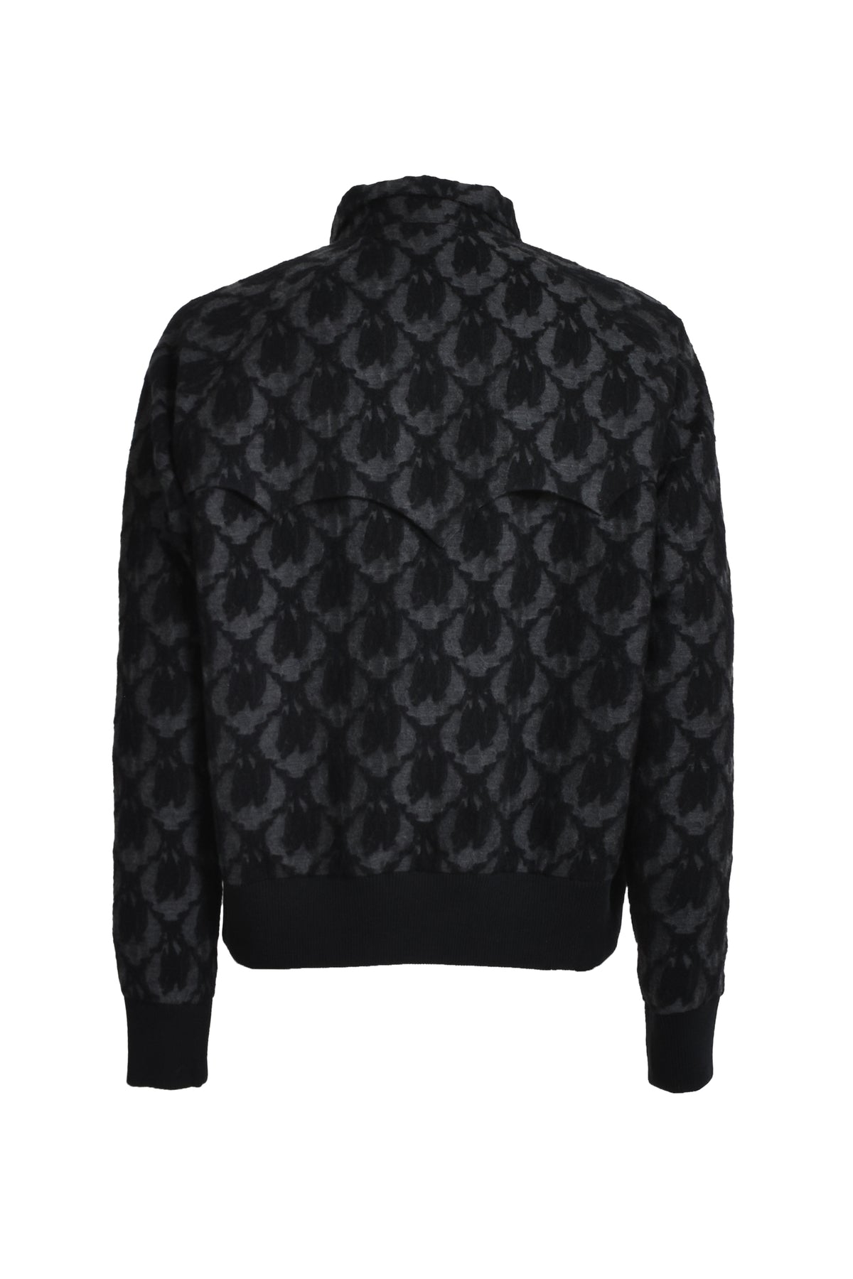 BAT JACQUARD DRIZZLER JACKET / BLK