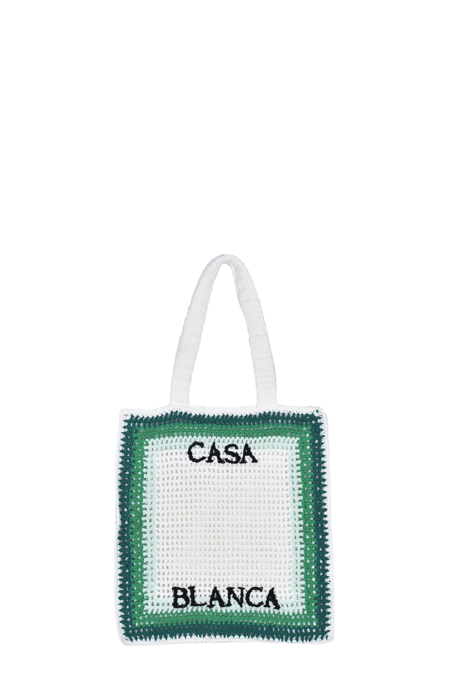 COTTON CROCHET BAG / GREEL/MULTI