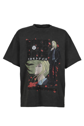 S/S T-SHIRT (SHISHIBA) / BLK