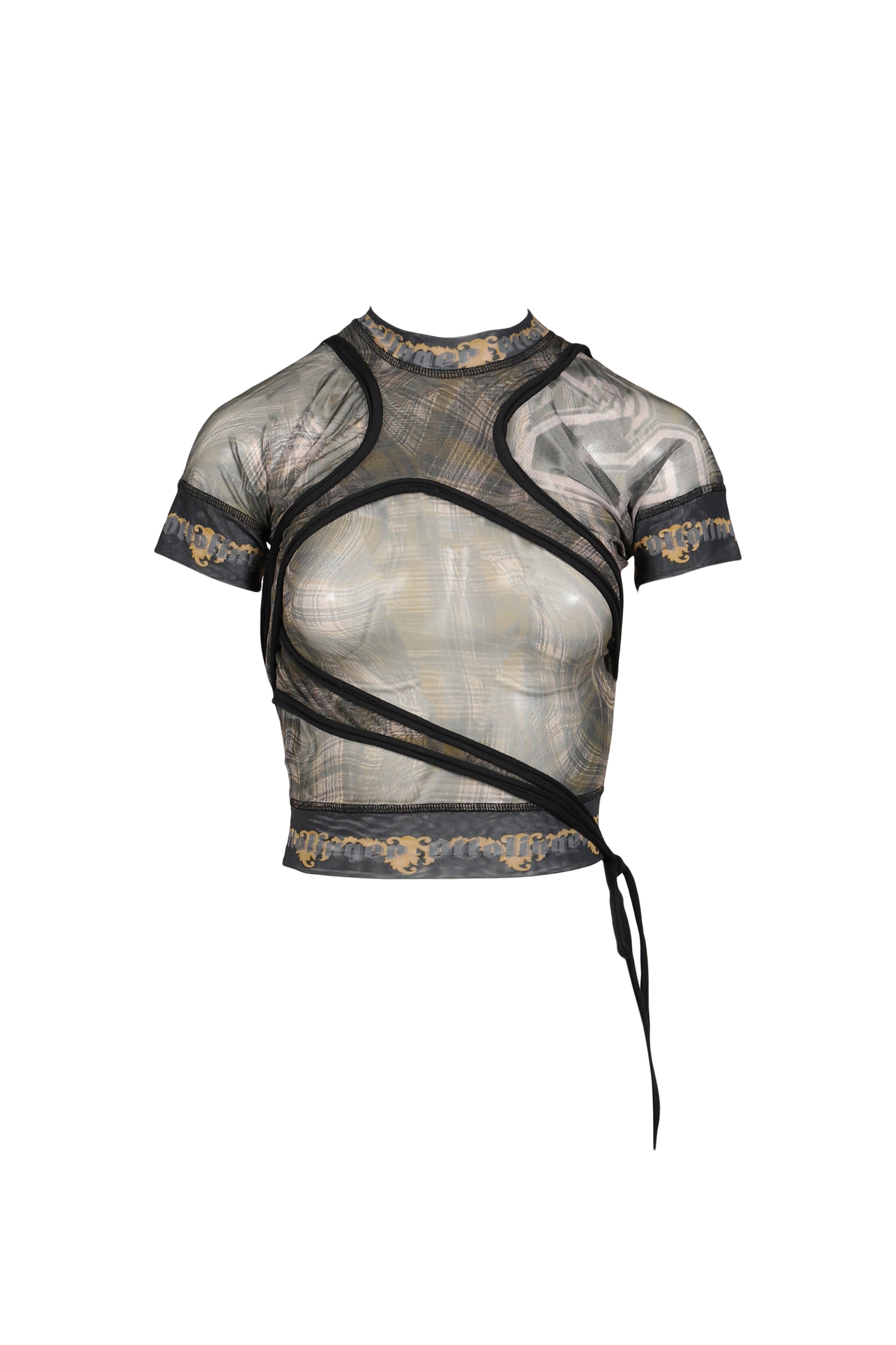 EXCLUSIVE SHIBARI MESH T-SHIRT / PRIBLK