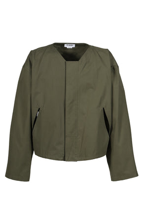 COTTON TWILL JACKETS / MILITARY GRN
