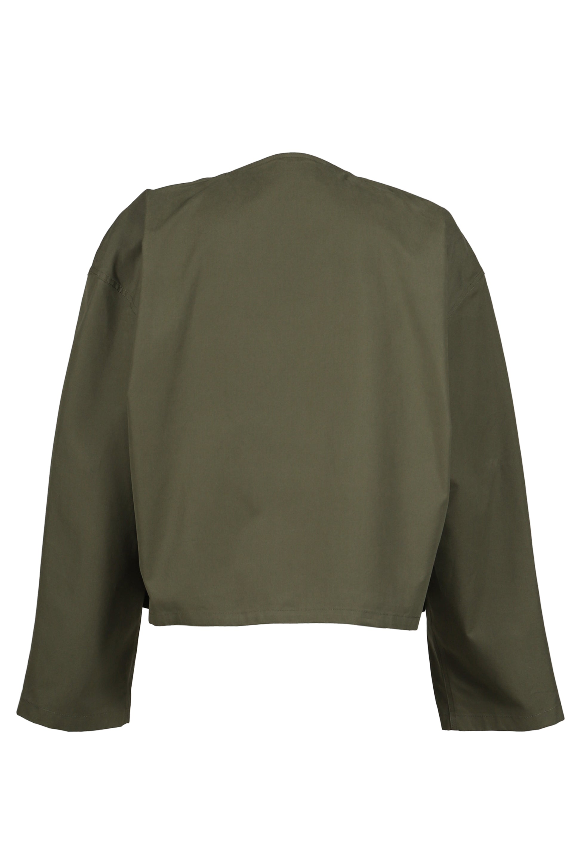 COTTON TWILL JACKETS / MILITARY GRN