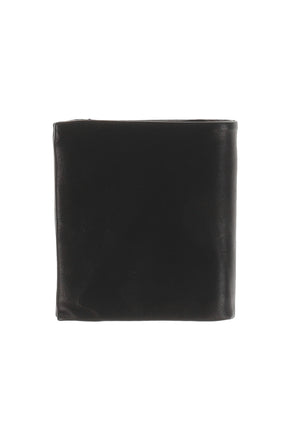 SOFT HORSE DUAL FOLD WALLET / BLK