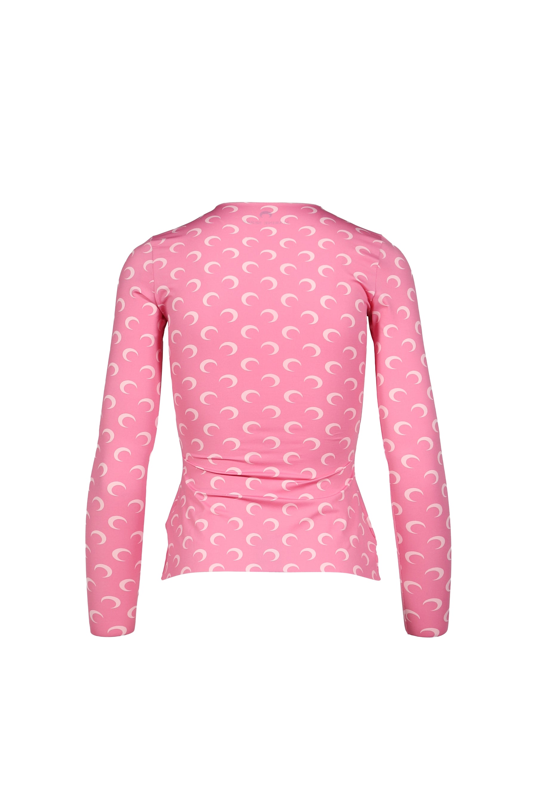 MOON PRINTED JERSEY LS CREWNECK TOP / PNK