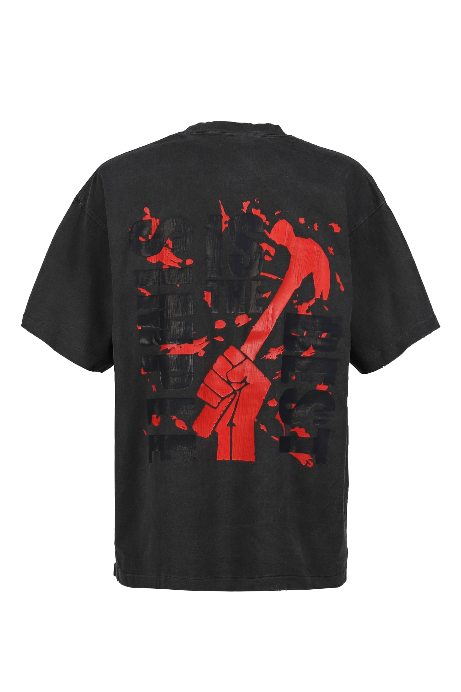 S/S T-SHIRT (SHISHIBA) / BLK