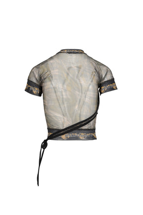 EXCLUSIVE SHIBARI MESH T-SHIRT / PRIBLK