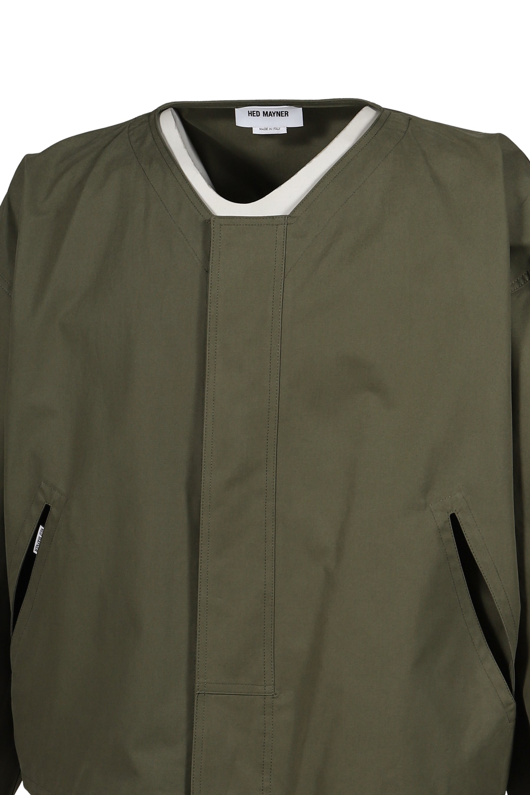 COTTON TWILL JACKETS / MILITARY GRN