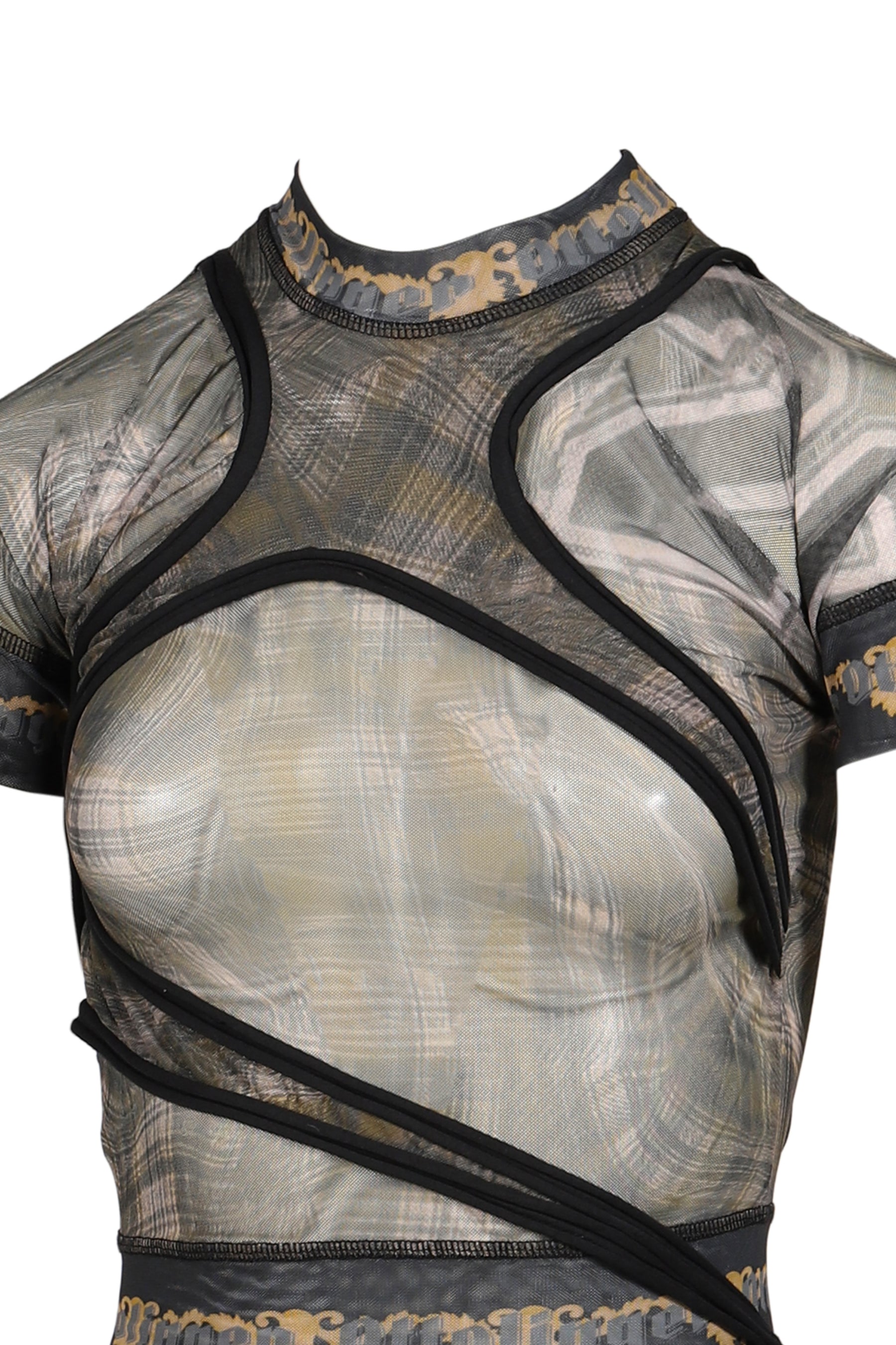 EXCLUSIVE SHIBARI MESH T-SHIRT / PRIBLK