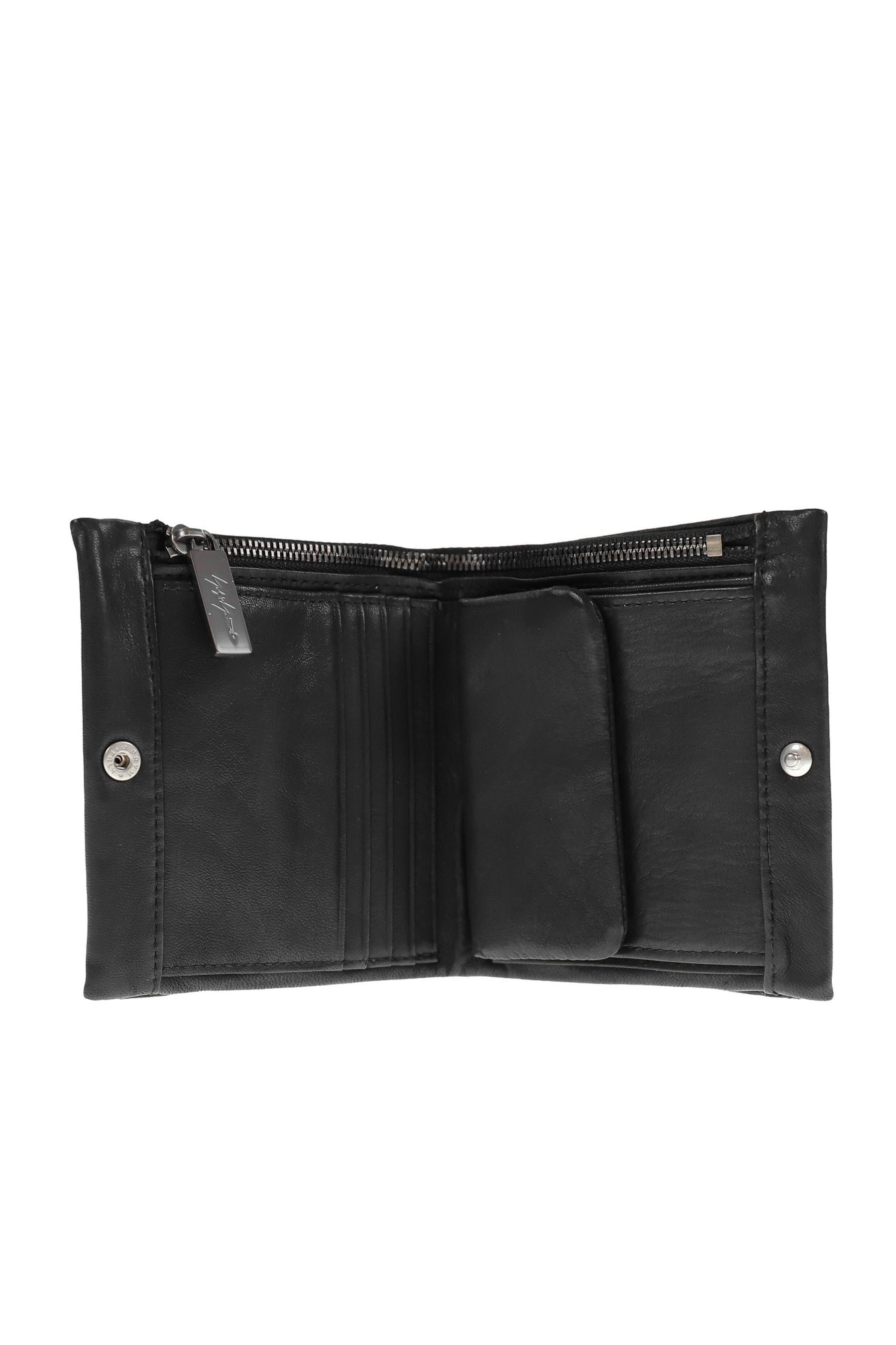 SOFT HORSE DUAL FOLD WALLET / BLK