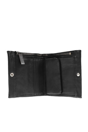 SOFT HORSE DUAL FOLD WALLET / BLK