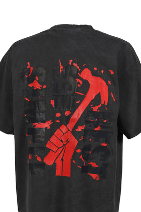 S/S T-SHIRT (SHISHIBA) / BLK