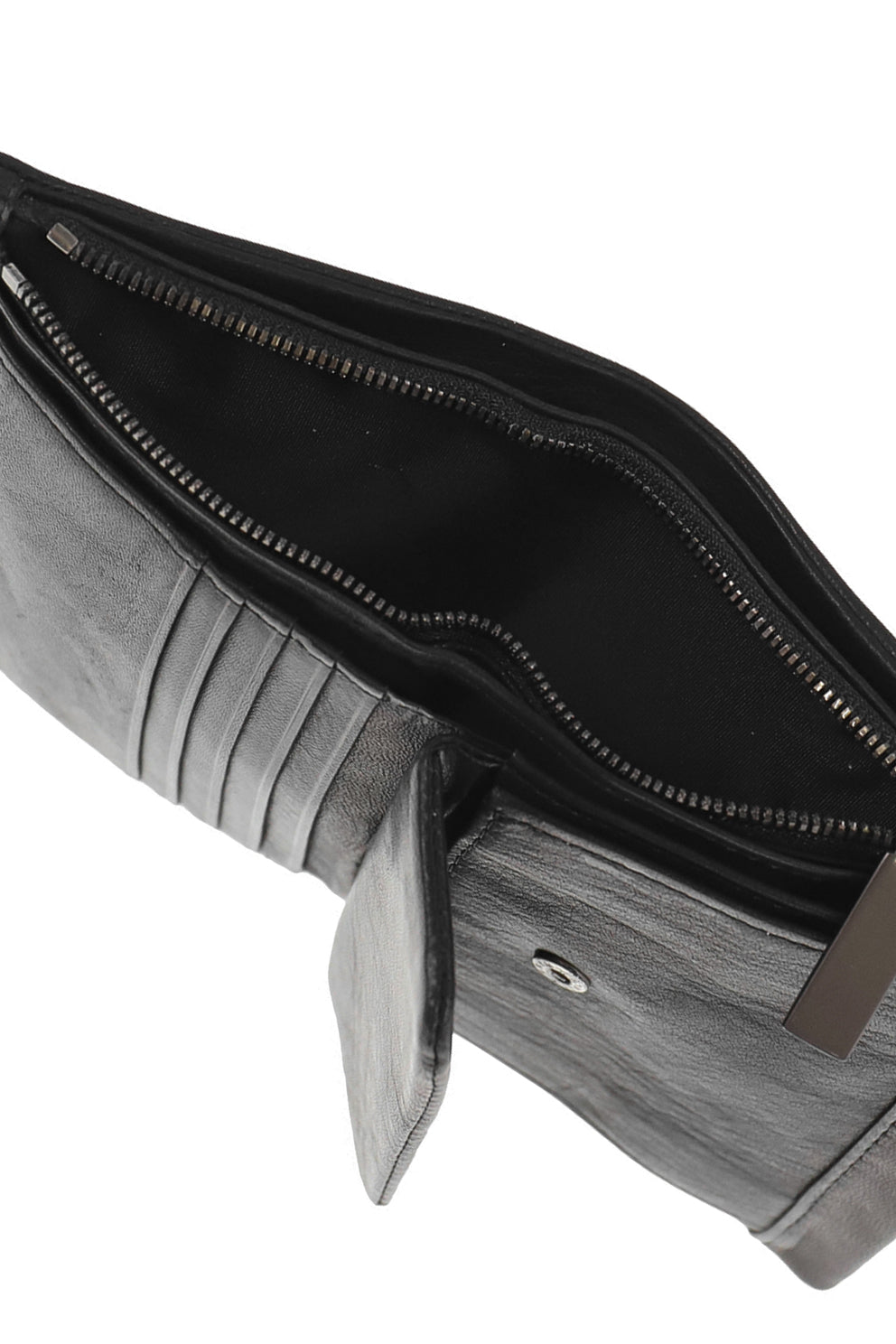 SOFT HORSE DUAL FOLD WALLET / BLK