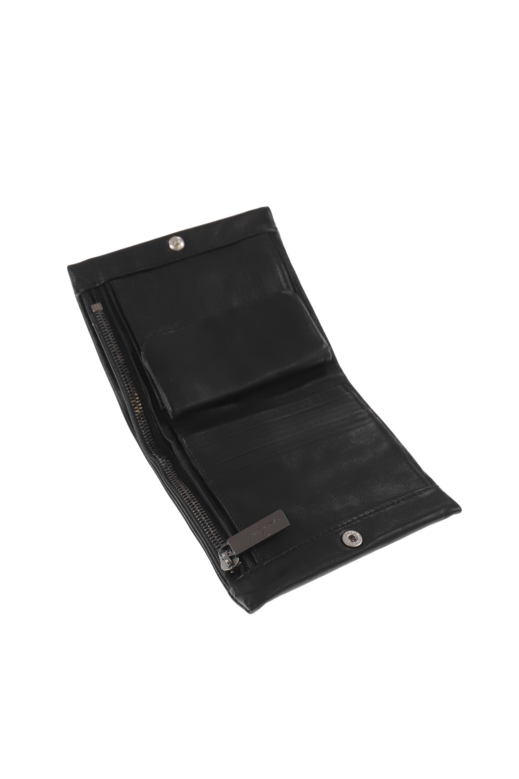 SOFT HORSE DUAL FOLD WALLET / BLK