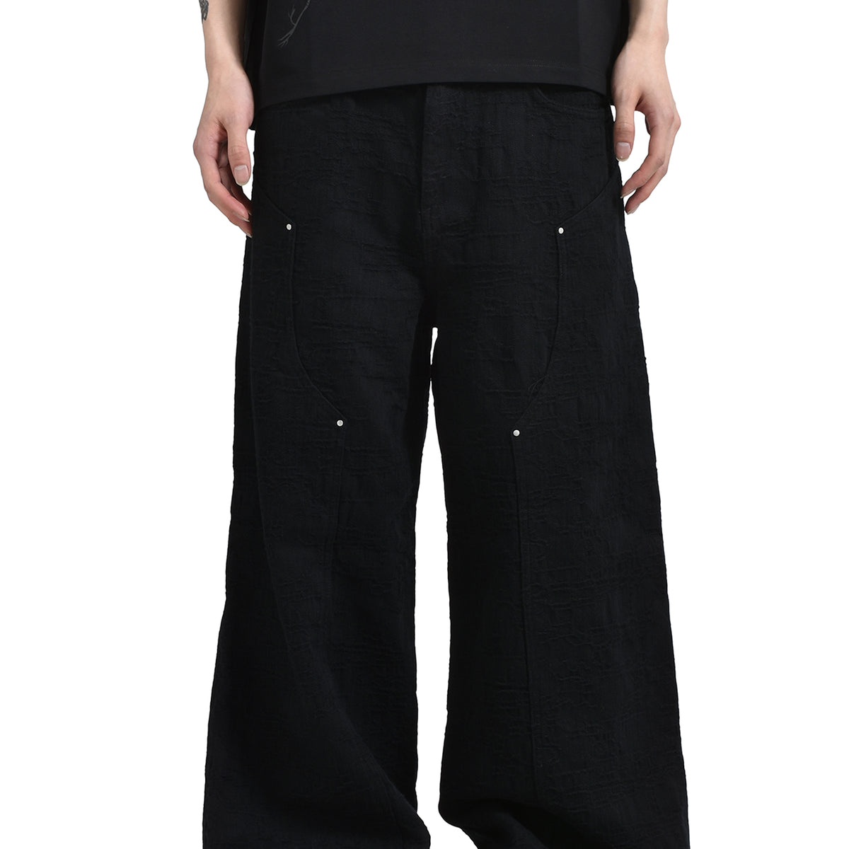 ヘリオットエミル　Heliot emil HELIOT EMIL エリオット エミル FW25 BASALT DENIM / BLK