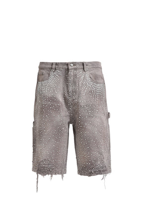 REDIAL 20K DIAMND JORTS  / WASHED BRW