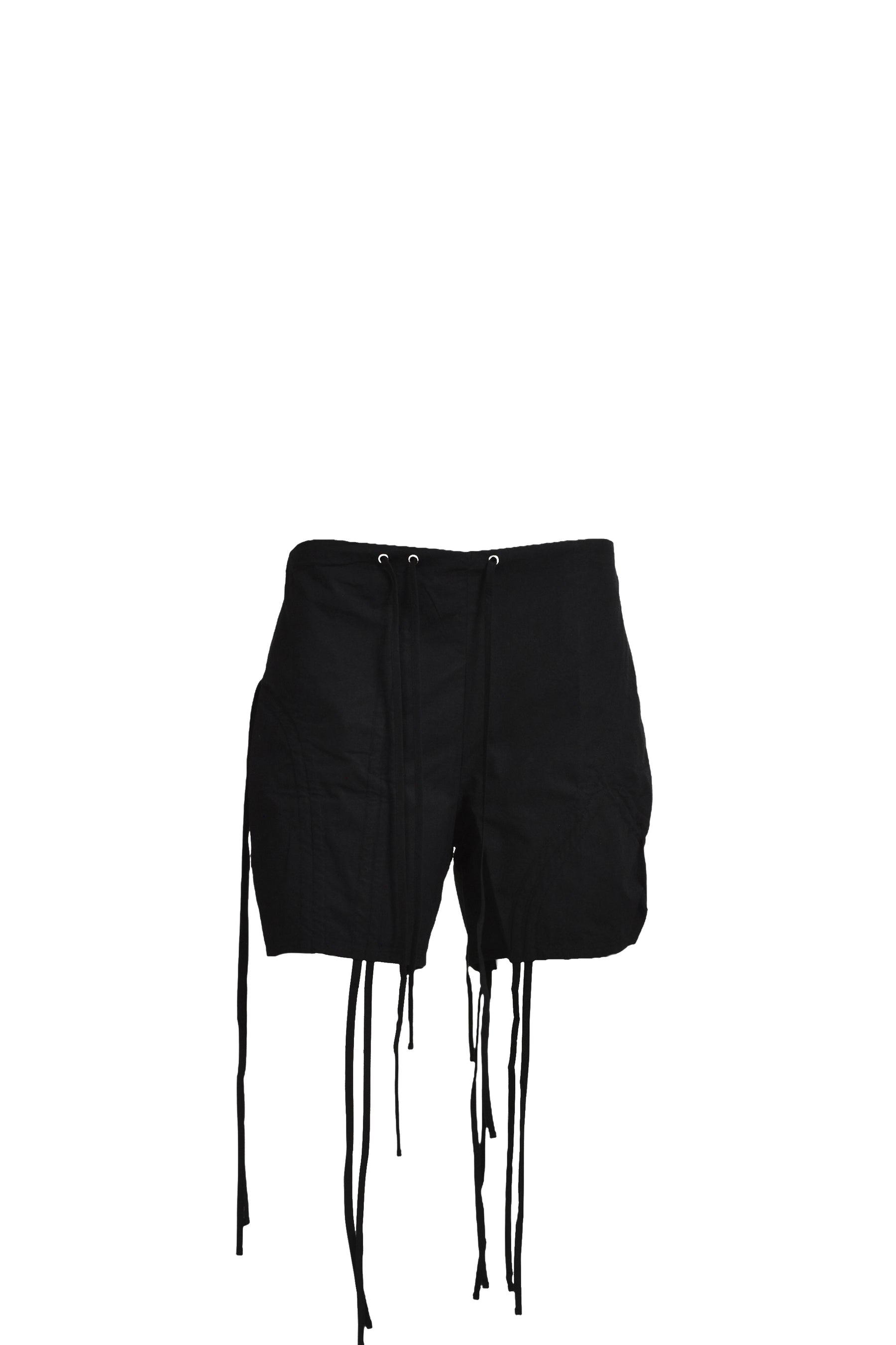 STRAP SHIRRING SHORTS / BLK