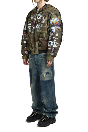 TESTO MAX BELTS CAMO - BOMBER JACKET / CAMO