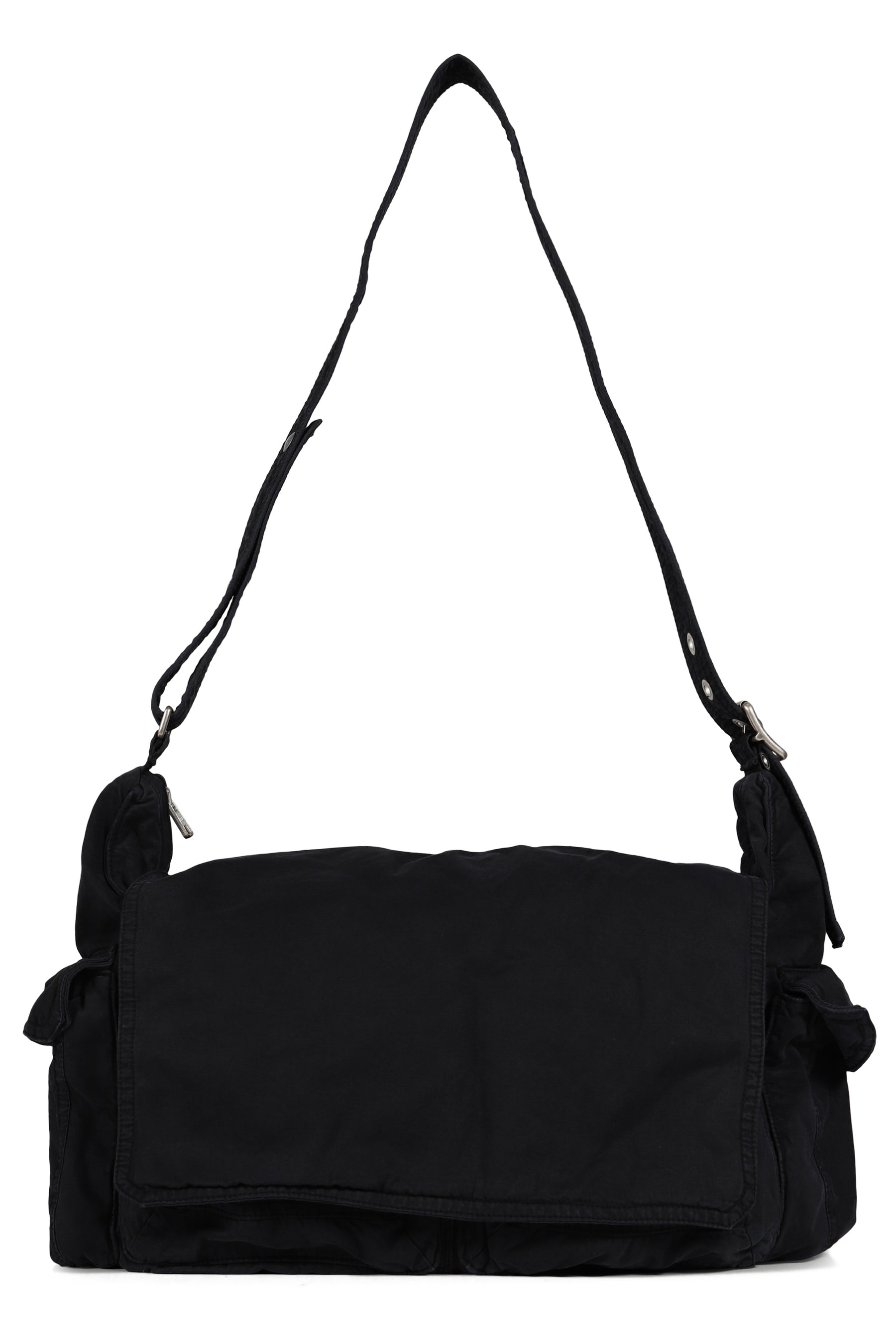 TWILL CARGO BAG WOVEN / BLACK 