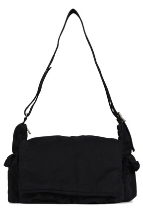 TWILL CARGO BAG WOVEN / BLACK 