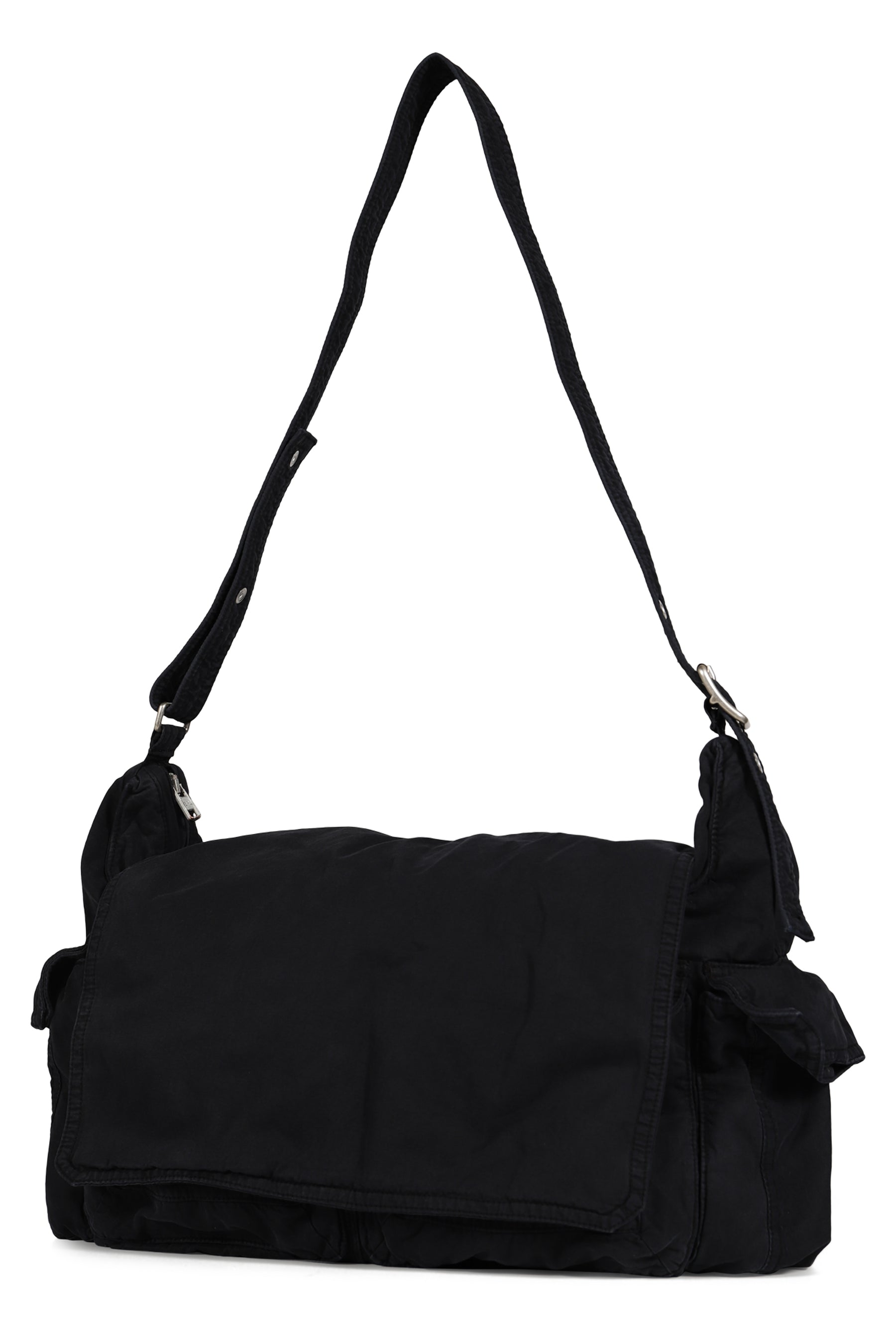 TWILL CARGO BAG WOVEN / BLACK 