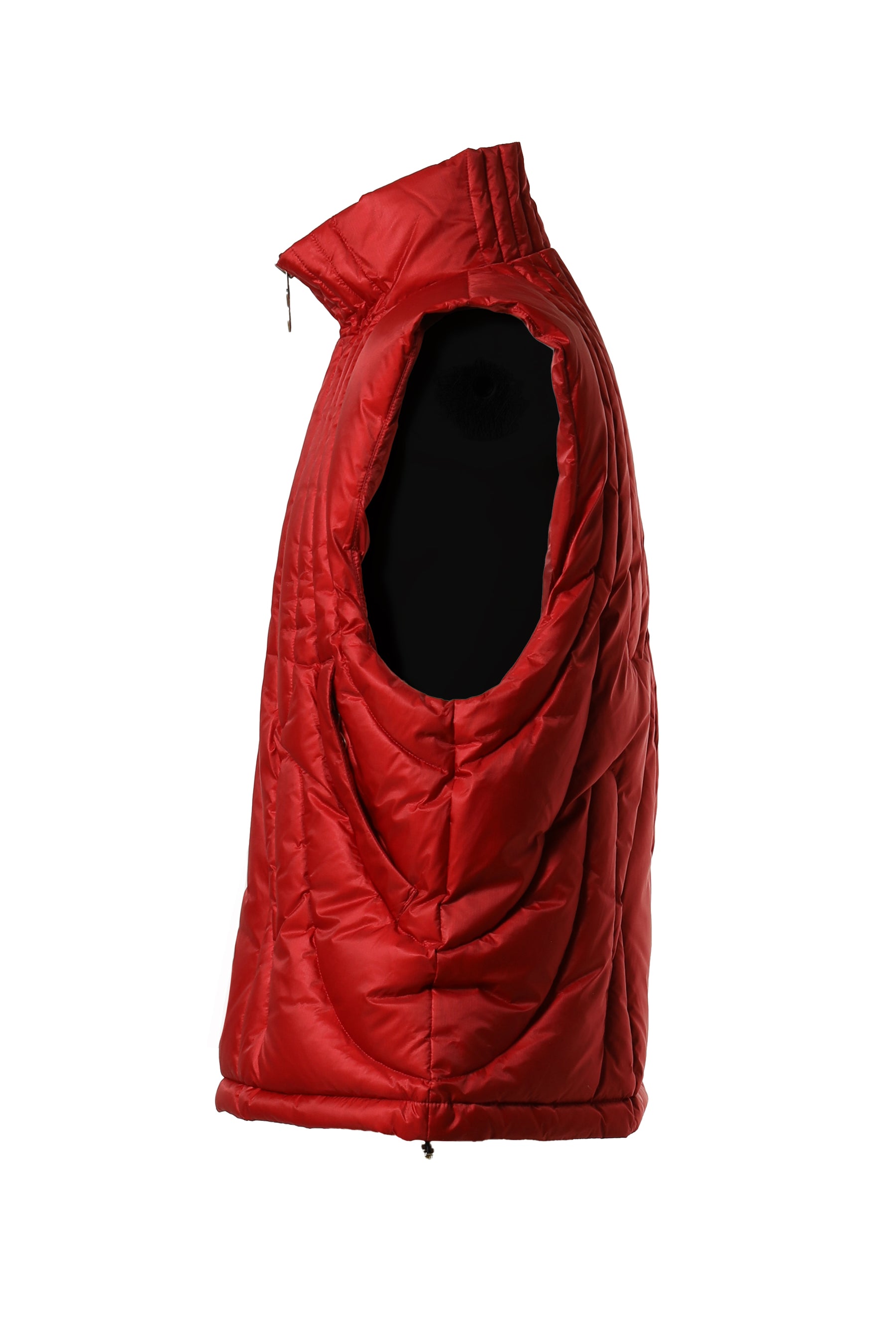 THUG CLUB FW23 CAVE GOOSE DOWN VEST / RED -NUBIAN