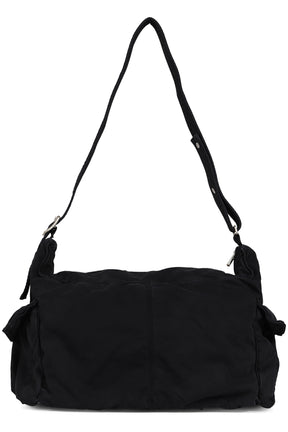 TWILL CARGO BAG WOVEN / BLACK 