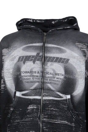 RADICAL ALMA CVA ZIP HOODIE / BLK