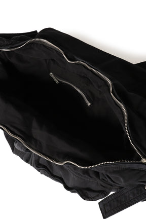 TWILL CARGO BAG WOVEN / BLACK 