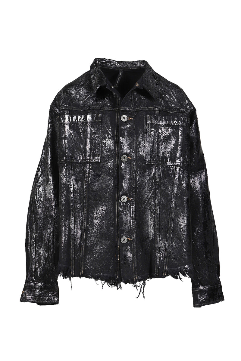 LATUI ATELIER ラトゥイ アトリエ SS26 VINTAGE TRAUMA SHIRT / BLK