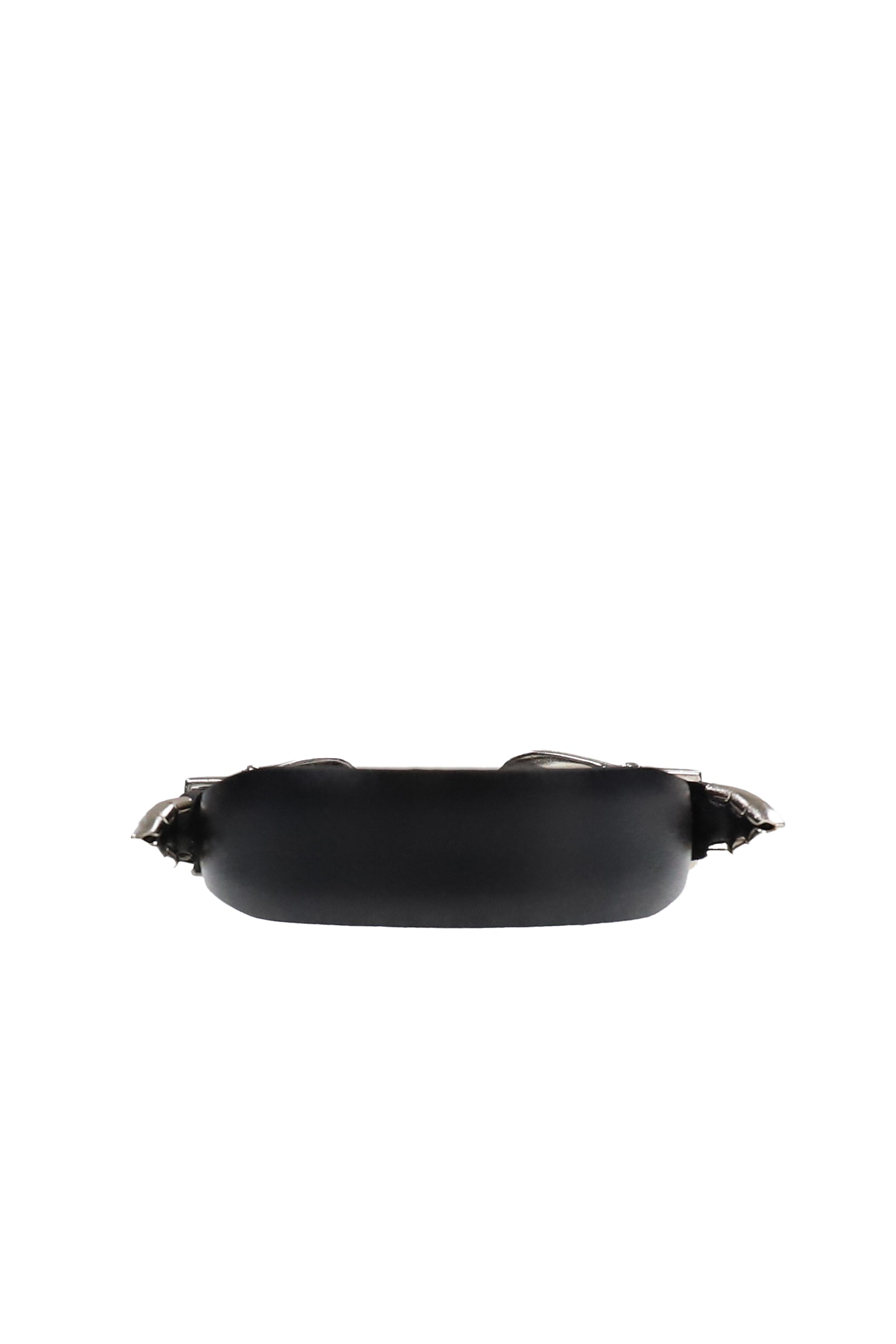 NARROW DOUBLE BUCKLE BANGLE / BLK