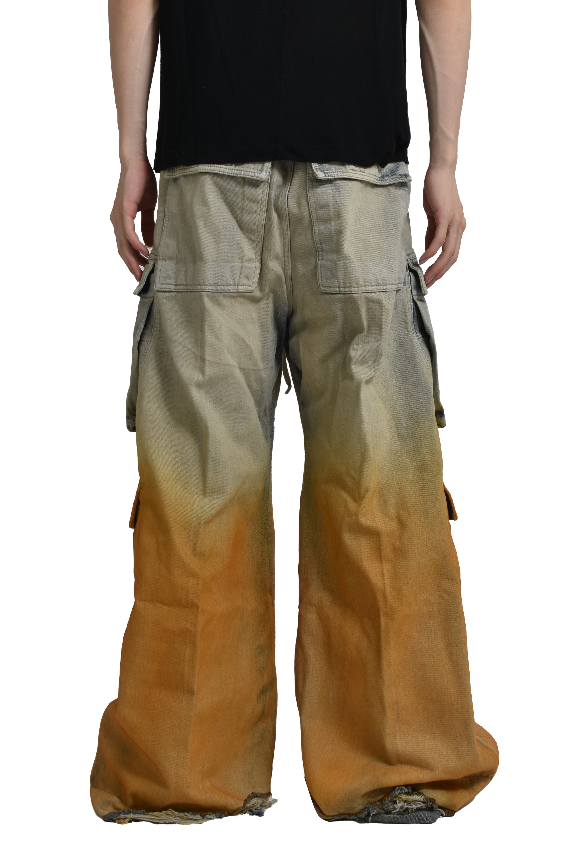 Rick Owens DRKSHDW DOUBLE CARGO JUMBO BELAS / SKY/ORANGE DEGRADE