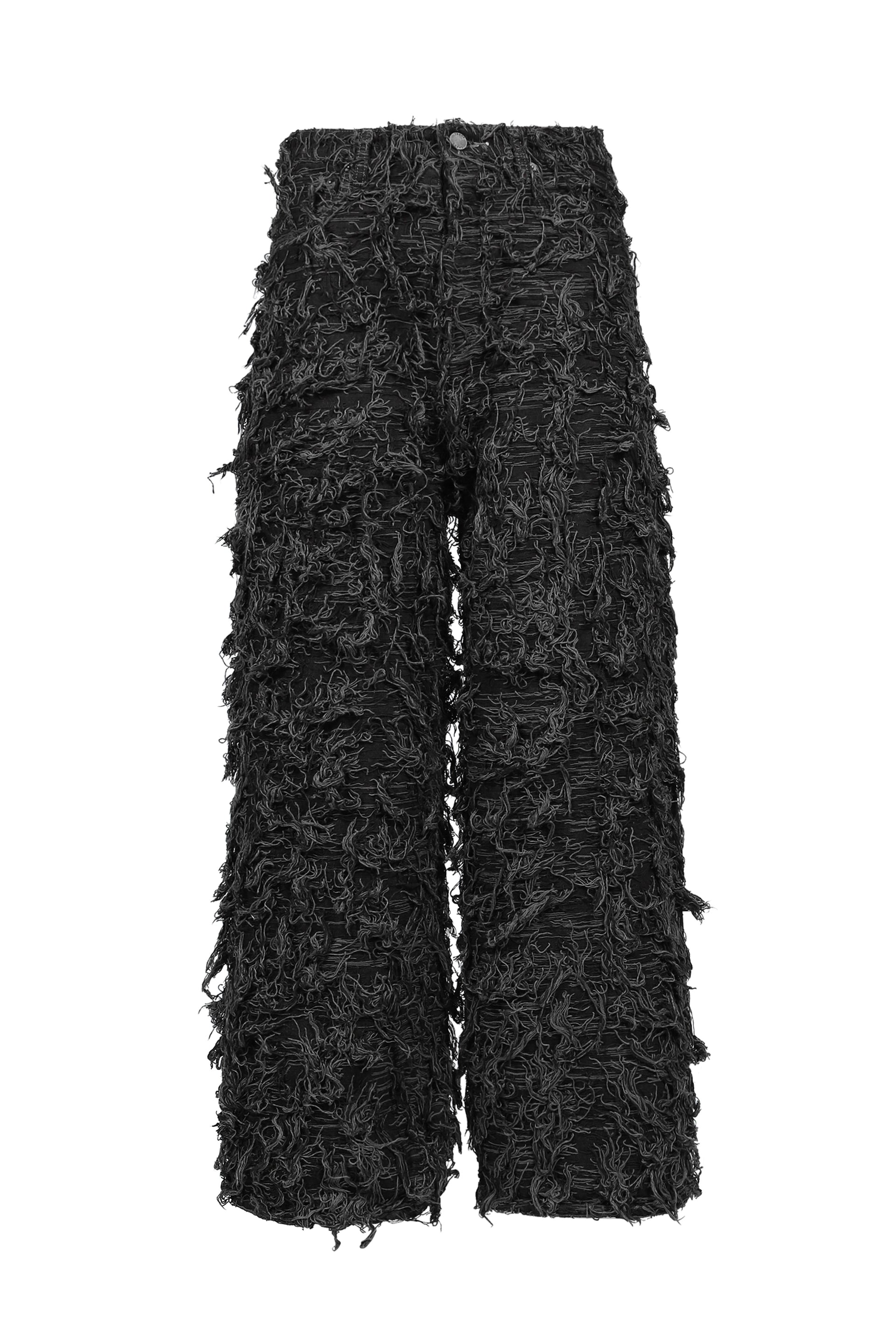 SHAGGY DENIM PANTS / D.GRY