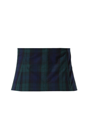 MILK WAISTBAND COTTON TARTAN FLANNEL / TTN