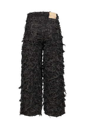 SHAGGY DENIM PANTS / D.GRY