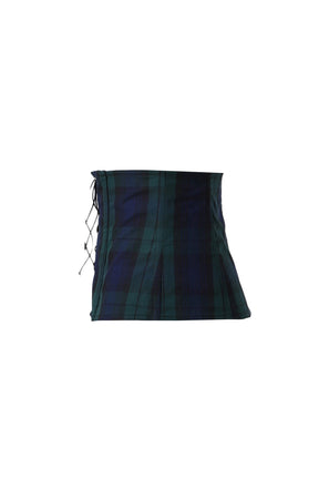 MILK WAISTBAND COTTON TARTAN FLANNEL / TTN